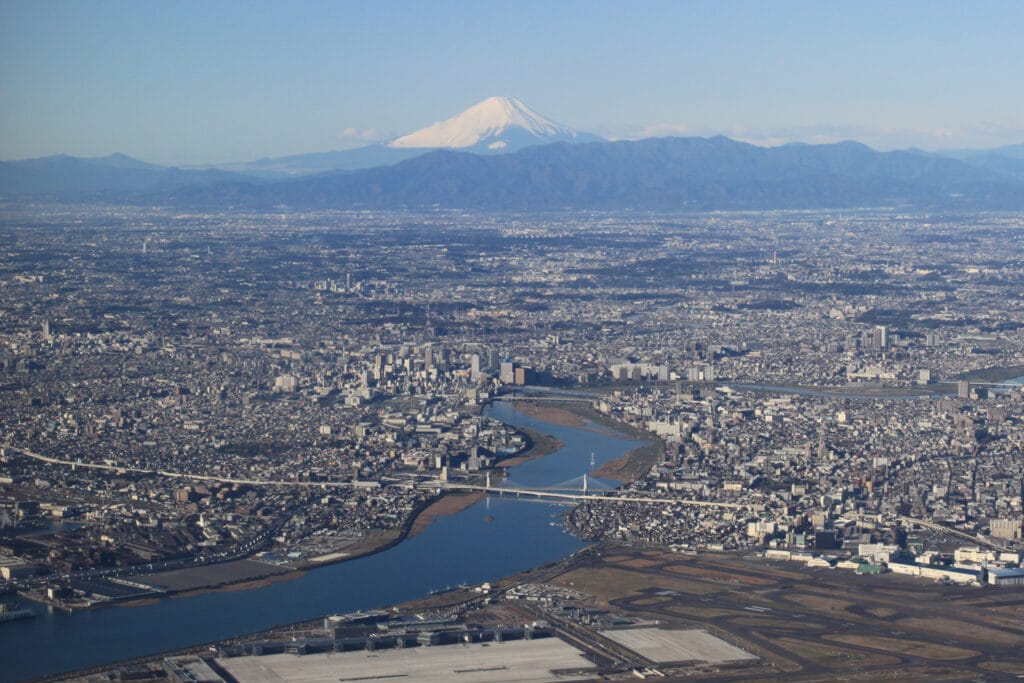 View of Mt Fuji from Tokyo