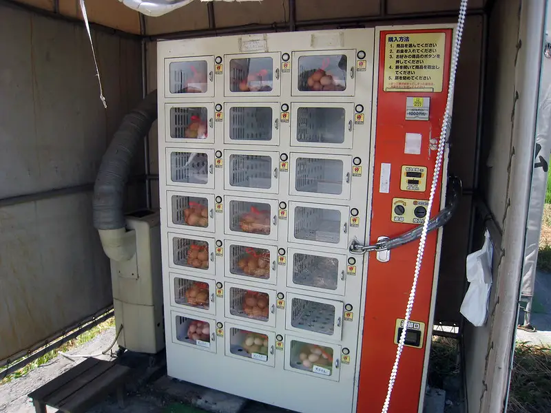 An egg vending machine
