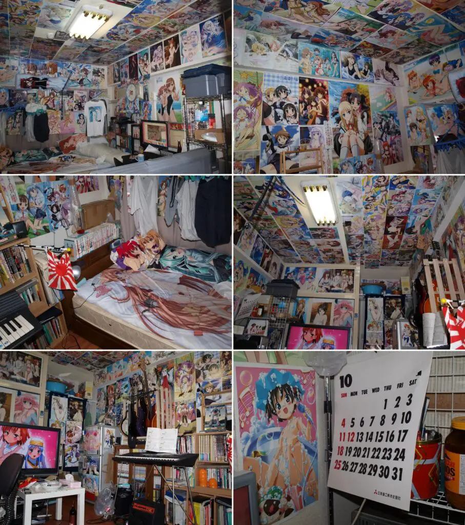 Proud otaku collect merch and decorate their rooms