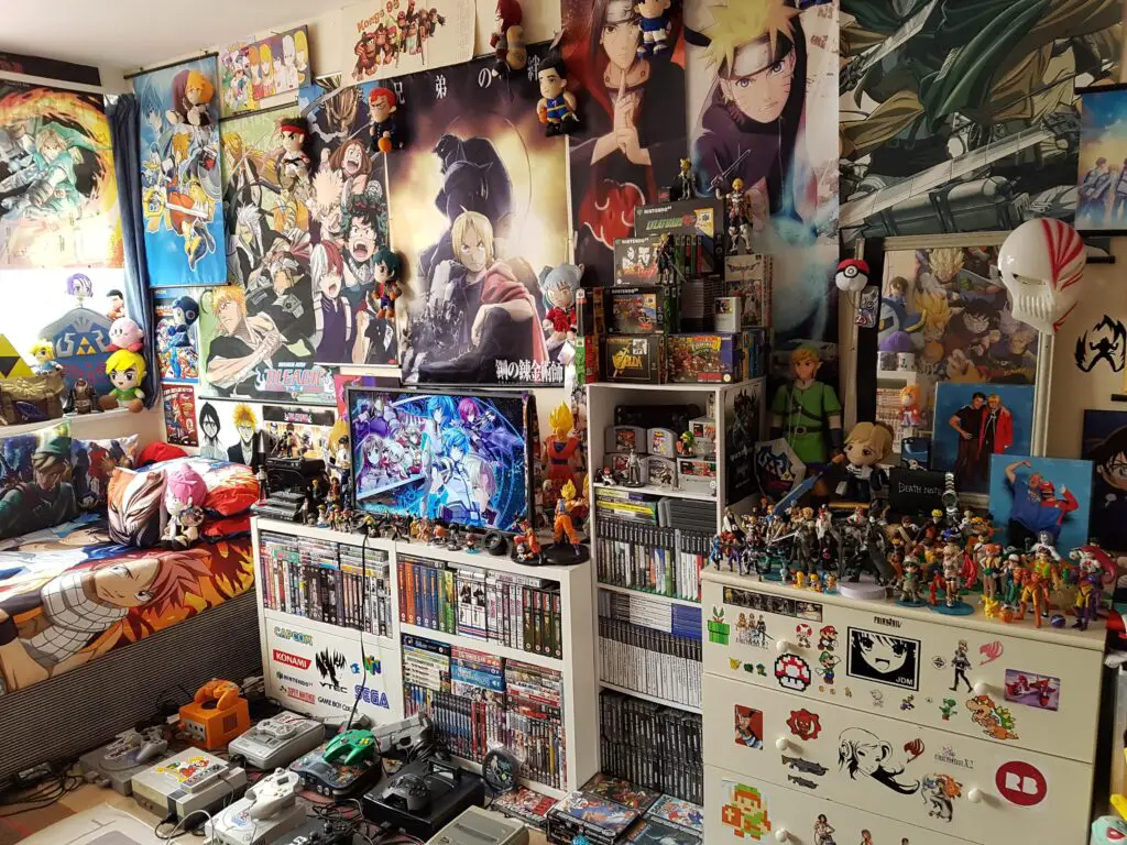 A hardcore Otaku fan's room