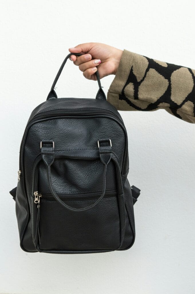 Black backpack